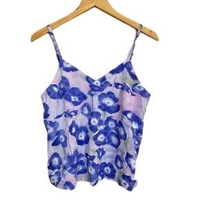Vintage Jams World  Purple Floral Morning Glory Tank Top‎ Women’s Medium